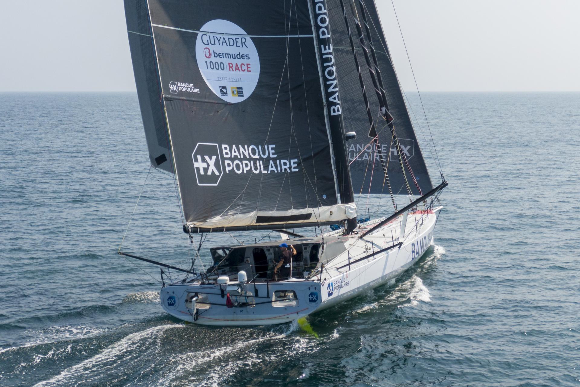 Nicolas Lunven top départ de la Guyader Bermudes 1000 Race Voile